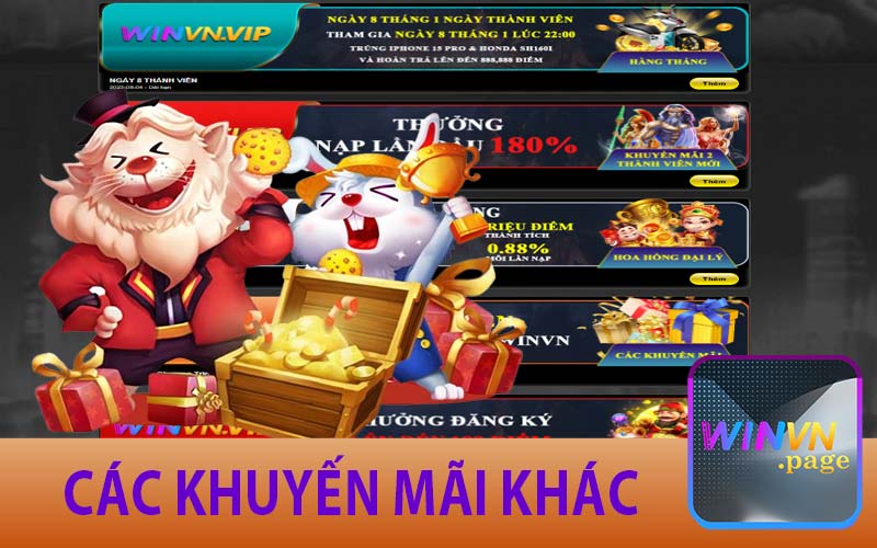 Các khuyến mãi khác
