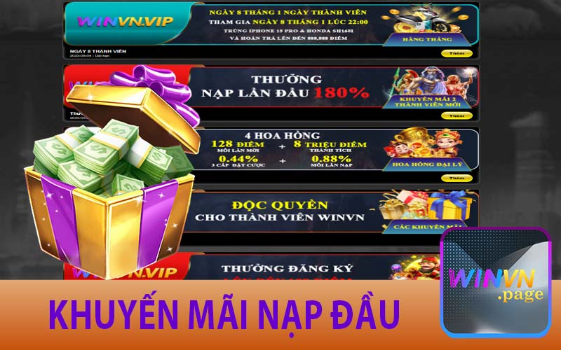 Khuyến mãi nạp đầu