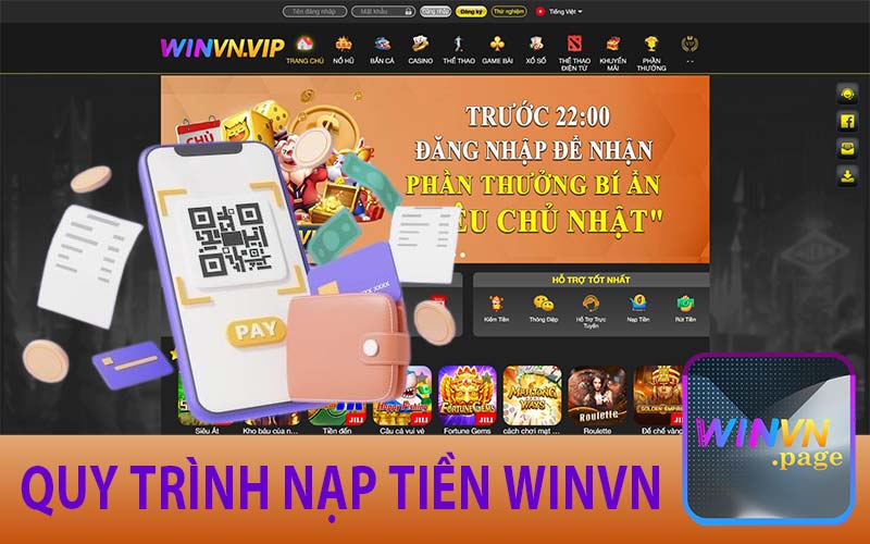Quy trình nạp tiền Winvn