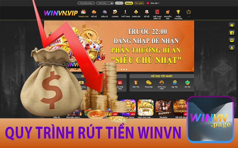 Quy trình rút tiền Winvn